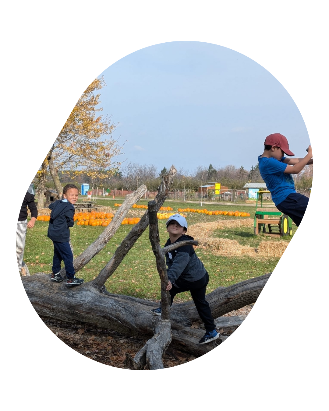 Kids playing outdoors